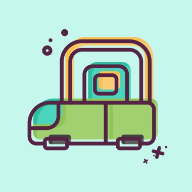 Simge Tren İstasyonu. Şehir merkezinin sembolüyle ilgili. MBE tarzı. dizayn edilebilir