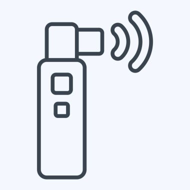 Simge Ultrasonu. Dermatoloji sembolüyle ilgili. Sıra tarzı. dizayn edilebilir