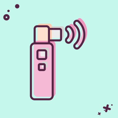 Simge Ultrasonu. Dermatoloji sembolüyle ilgili. MBE tarzı. dizayn edilebilir