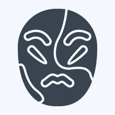 İkona Vitiligo. Dermatoloji sembolüyle ilgili. Kabartma tarzı. dizayn edilebilir