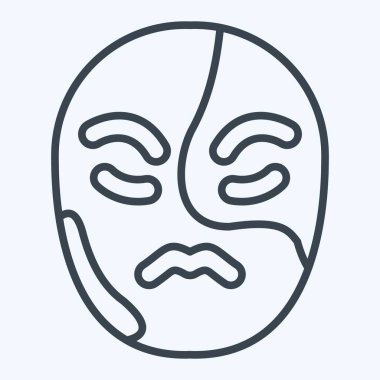 İkona Vitiligo. Dermatoloji sembolüyle ilgili. Sıra tarzı. dizayn edilebilir