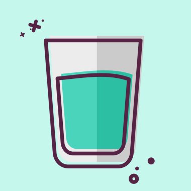 Simge Suyu. Meşrubat sembolüyle ilgili. MBE tarzı. dizayn edilebilir