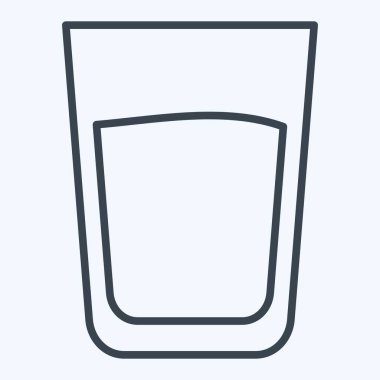 Simge Suyu. Meşrubat sembolüyle ilgili. Sıra tarzı. dizayn edilebilir