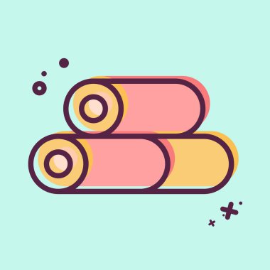 Simge ağacı. Doğal Kaynaklar sembolüyle ilgili. MBE tarzı. dizayn edilebilir