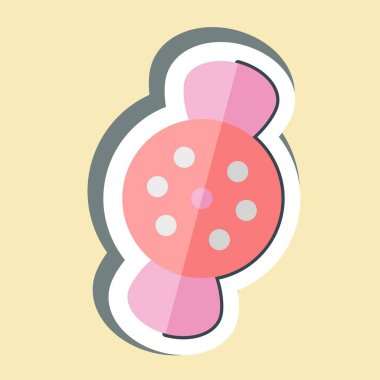 Etiket Şekeri. Cadılar Bayramı sembolüyle ilgili. dizayn edilebilir