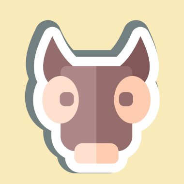 Etiketli biftek. BBQ sembolüyle ilgili. dizayn edilebilir