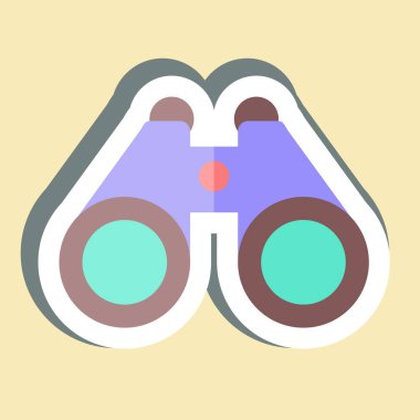 Çıkartma dürbünü. Macera sembolüyle ilgili. dizayn edilebilir