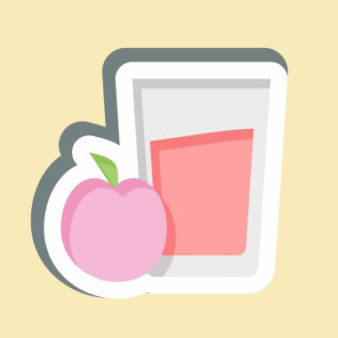 Etiket Elma Suyu. Meşrubat sembolüyle ilgili. dizayn edilebilir