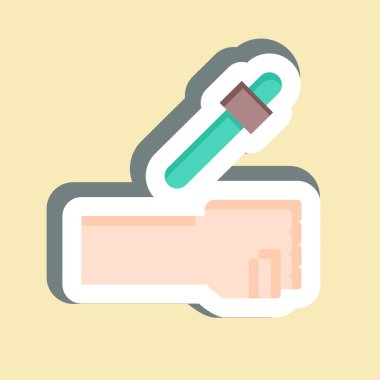 Etiket Alerjisi. Dermatoloji sembolüyle ilgili. dizayn edilebilir