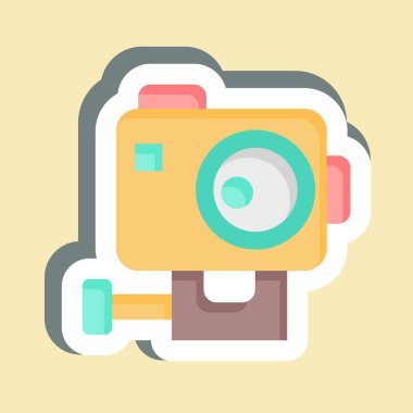 Etiket Gopro. Macera sembolüyle ilgili. dizayn edilebilir