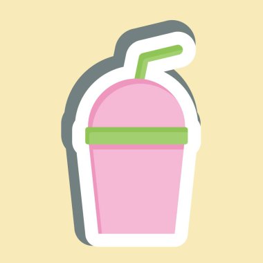 Etiket Kupası. Plastik Ürün sembolüyle ilgili. dizayn edilebilir