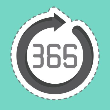 Çıkartma hattı 365 gün kısaldı. Yeni yıl sembolüyle ilgili. dizayn edilebilir