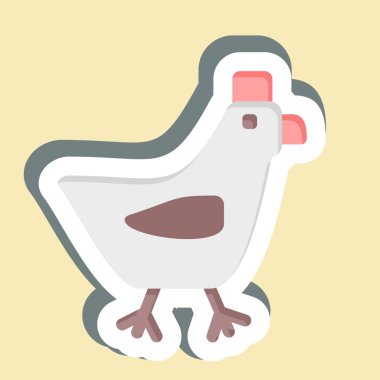 Çıkartma Boynuzu. Hayvanlar sembolüyle ilgili. dizayn edilebilir