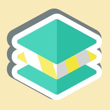 Çıkartma katmanları. Yazdırma sembolüyle ilgili. dizayn edilebilir