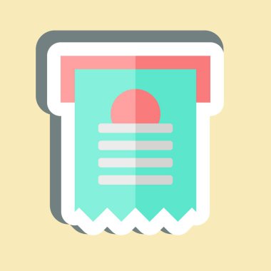 Etiket Faturası. Vergi sembolüyle ilgili. dizayn edilebilir