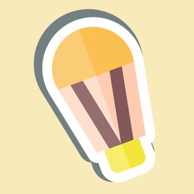 Etiket LED Ampul. Sera sembolüyle ilgili. dizayn edilebilir