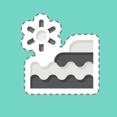 Çıkartma hattı Doğal Kaynakları kesti. Doğal Kaynaklar sembolüyle ilgili. dizayn edilebilir