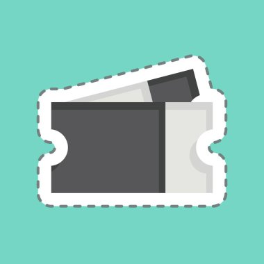 Etiket etiketi kesilmiş. Vergi sembolüyle ilgili. dizayn edilebilir