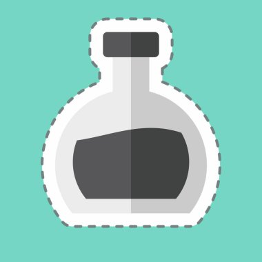 Etiket çizgisi eski kesilmiş. Meşrubat sembolüyle ilgili. dizayn edilebilir