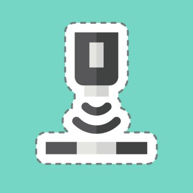 Etiket hattı Solor Algılayıcısını kesti. Sensörlerin sembolüyle ilgili. dizayn edilebilir