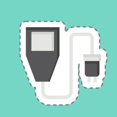 Etiket hattı Toprak Nemlendirici Sensörü 'nü kesti. Sensörlerin sembolüyle ilgili. dizayn edilebilir