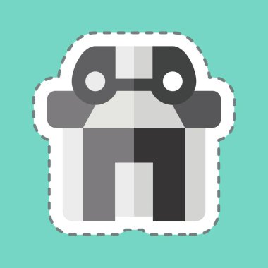 Çıkartma çizgisi Oyun Merkezi 'ni kesti. Şehir merkezinin sembolüyle ilgili. dizayn edilebilir