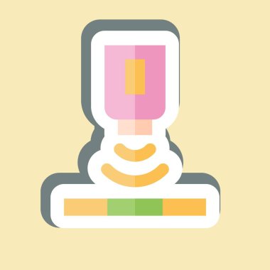 Çıkartma Solor Sensörü. Sensörlerin sembolüyle ilgili. dizayn edilebilir