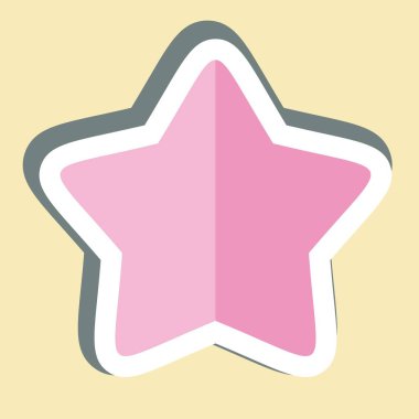 Çıkartmalı Yıldız Balığı. Hayvanlar sembolüyle ilgili. dizayn edilebilir