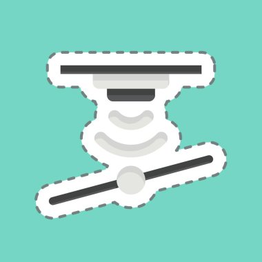 Çıkartma çizgisi Eğim Algılayıcısını kesti. Sensörlerin sembolüyle ilgili. dizayn edilebilir