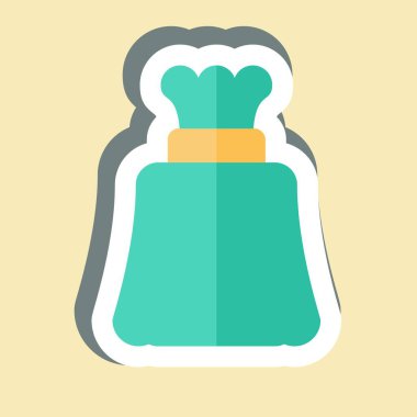 Çıkartma Çöp Torbası. Plastik Ürün sembolüyle ilgili. dizayn edilebilir