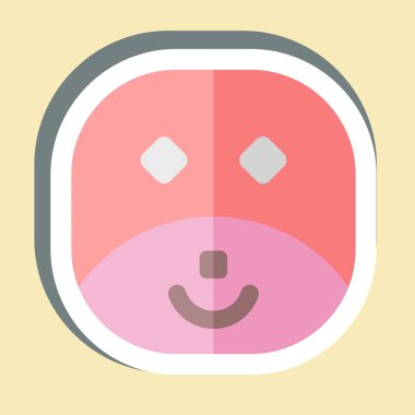 Çıkartma mührü. Hayvanlar sembolüyle ilgili. dizayn edilebilir