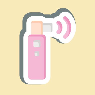 Etiket Ultrasonu. Dermatoloji sembolüyle ilgili. dizayn edilebilir