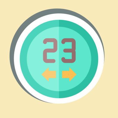 Çıkartmalı termostatlar. Sensörlerin sembolüyle ilgili. dizayn edilebilir