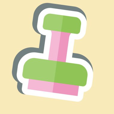 Etiket damgası. Vergi sembolüyle ilgili. dizayn edilebilir