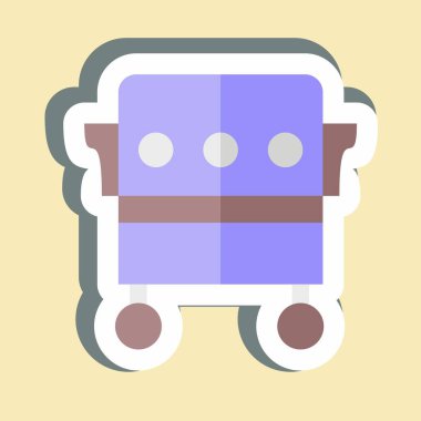 Çıkartma Tütsülenmiş Fırın. BBQ sembolüyle ilgili. dizayn edilebilir