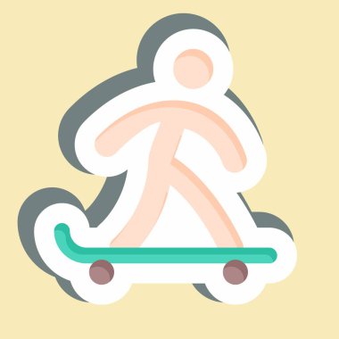 Çıkartma Paten Kurulu. Macera sembolüyle ilgili. dizayn edilebilir