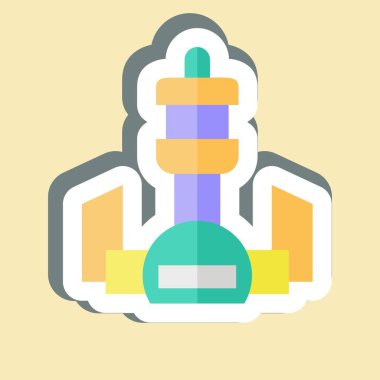 Çıkartma Kulesi. Şehir merkezinin sembolüyle ilgili. dizayn edilebilir