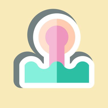 Etiket Kanalizasyonu. Doğal Kaynaklar sembolüyle ilgili. dizayn edilebilir