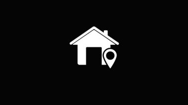 Ev ikonu. ev simgesi vektör illüstrasyonu