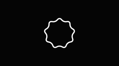 percentage icon. white flat icon with shadow on dark background