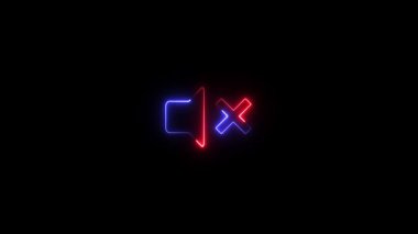 glowing blue and red gradient font letter a