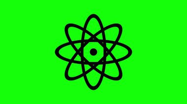 atom vektör çizimi tasarımı