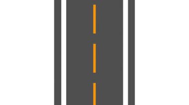 Yol işareti simgesi. vektör illüstrasyonu