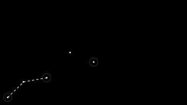 vector illustration of glowing falling stars with trail