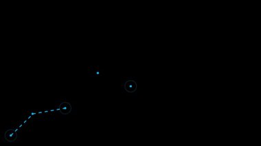 abstract technology connection. wireframe polygonal wireframe.