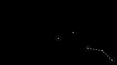 falling star on black background. vector illustration