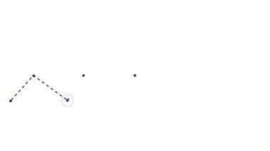 vector illustration of a line of the graph.