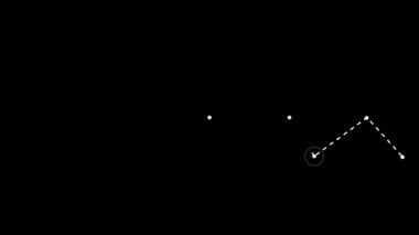 a 3 d rendering of a white and blue neon lights on a black background