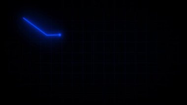 mavi parlayan neon ok.