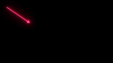 Siyah arkaplanda kırmızı yıldırım.